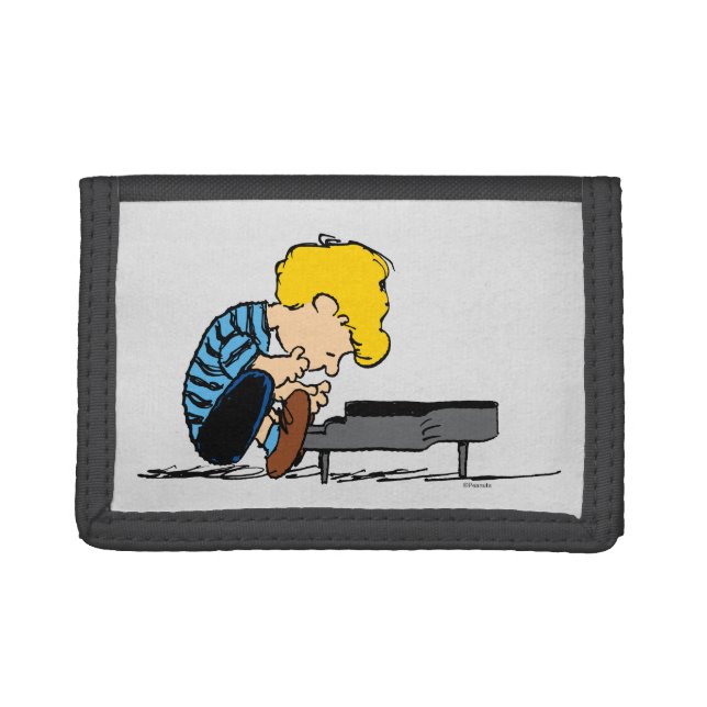 Schroeder Charlie Brown Music Trifold Wallet (Front)