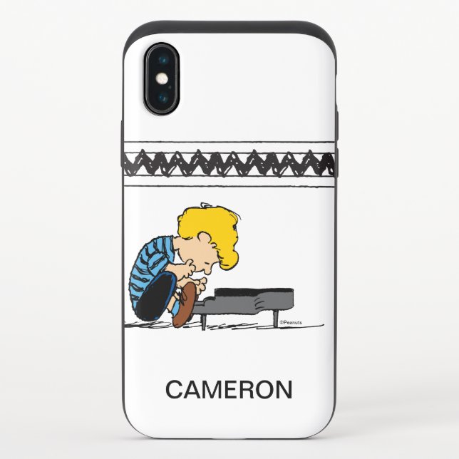 Schroeder Charlie Brown Music Uncommon iPhone Case (Back)