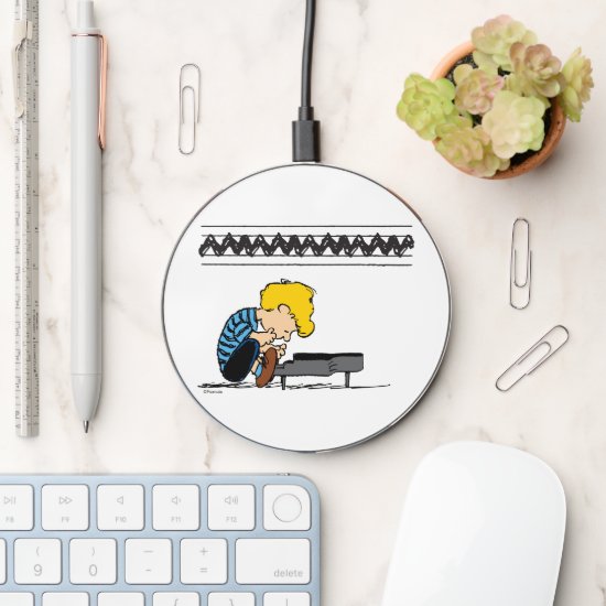 Schroeder Charlie Brown Music Wireless Charger