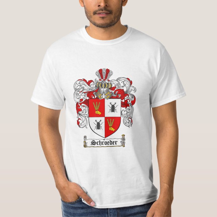 Schroeder Family Crest - Schroeder Coat of Arms T-Shirt | Zazzle.com