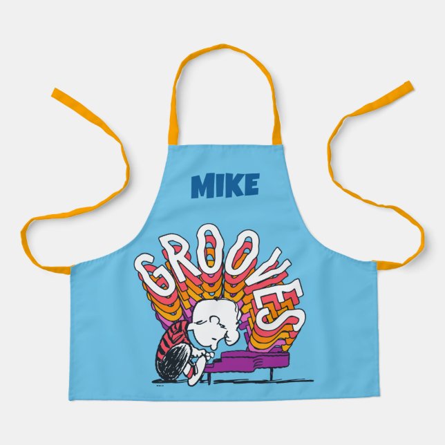 Schroeder - Grooves | Add Your Name Apron (Front)