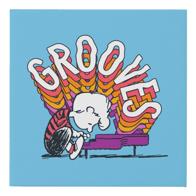 Schroeder - Grooves Faux Canvas Print (Front)