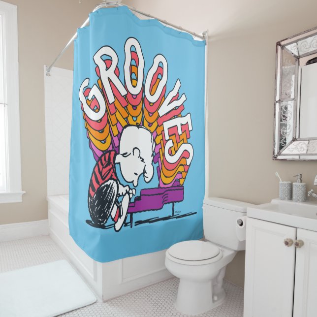 Schroeder - Grooves Shower Curtain (In Situ)