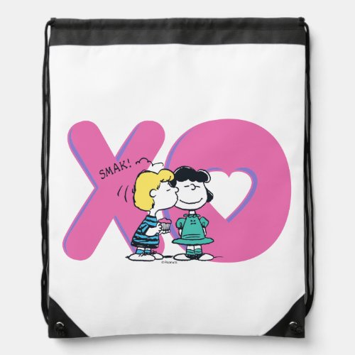 Schroeder Kisses Lucy Drawstring Bag