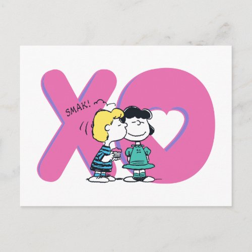 Schroeder Kisses Lucy Postcard