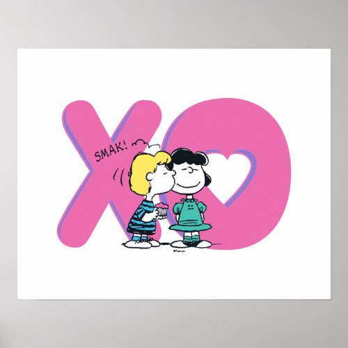 Schroeder Kisses Lucy Poster