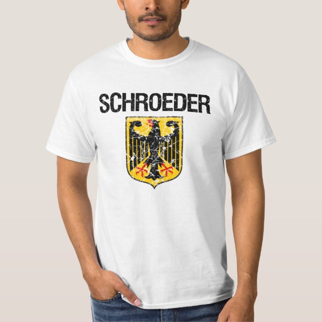 Schroeder Last Name T-Shirt (Front)