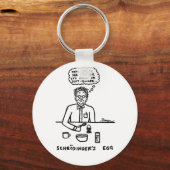 Schroedinger's Egg Keychain (Front)