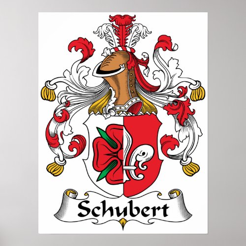 Schubert Family Crest Poster