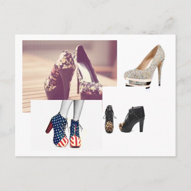 schuh Postkarte Postcard (Front)