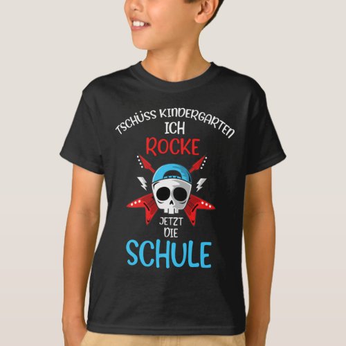 Schulkind Rock Schule Schulanfang Einschulung T_Shirt