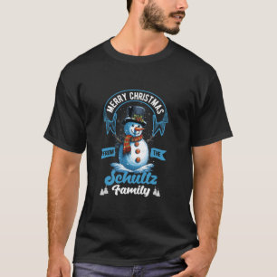 Schultz Family Christmas Costume Snowman Matching T-Shirt
