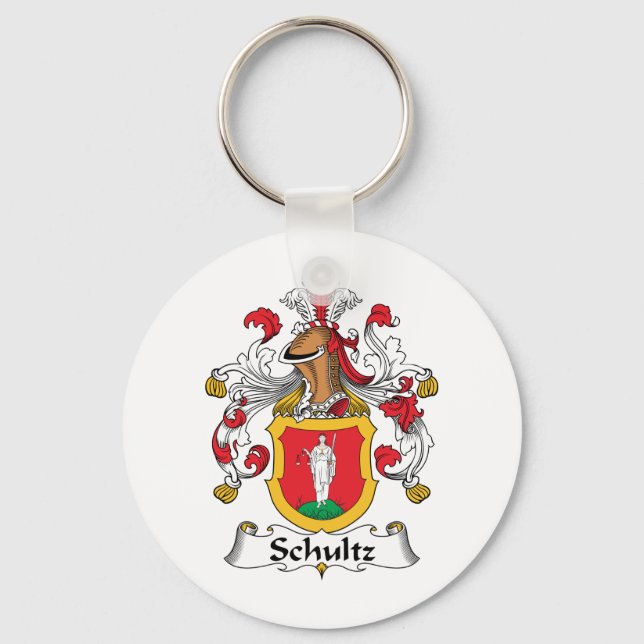 Schultz Family Crest Keychain (Front)
