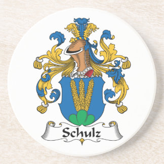 Schulz Family Crest Drink Coaster