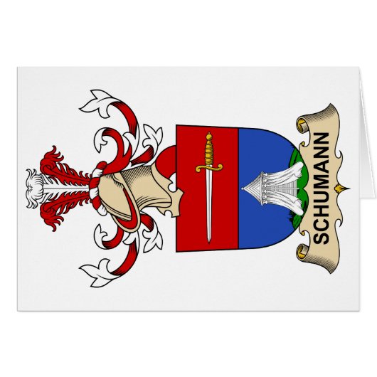 Schumann Family Crest Cards (Front Horizontal)