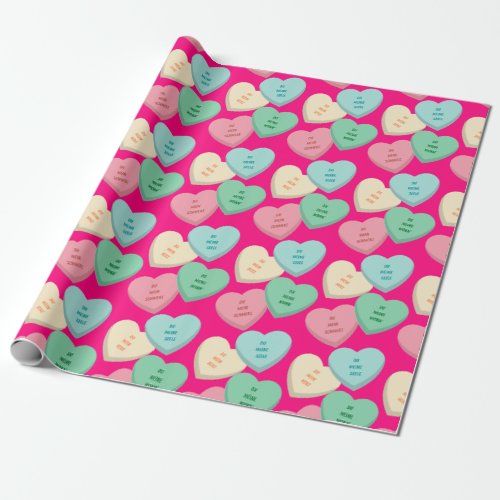 Schumann Widmung Candy Hearts Wrapping Paper