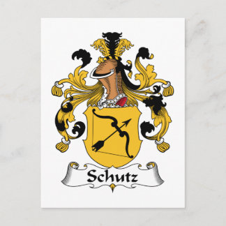 Schutz Family Crest Postcard