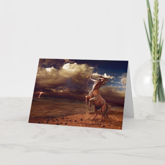 Schütze - Grußkarte Card (Front)