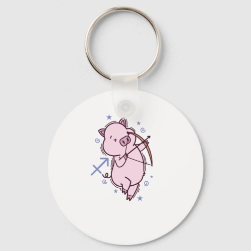 Schtze Sternzeichen als Schweinchen Keychain