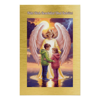 Schutzengel - Fühl Dich Behütet und Beschützt Poster