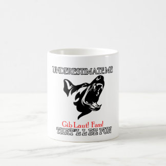 SCHUTZHUND GERMAN SHEPHERD GERMAN GSD BARK BITE COLOR MORPH MUG