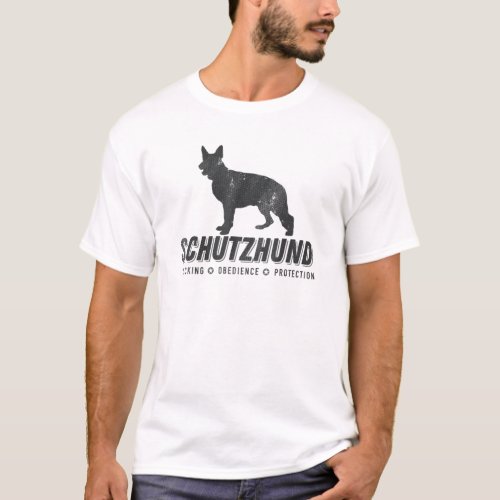 Schutzhund German Shepherd Hundesport Dog Trainers T_Shirt