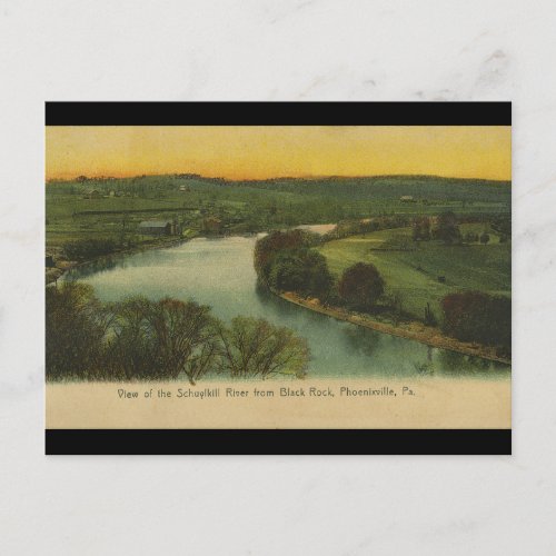 Schuylkill River from Phoenixville PA Postcard