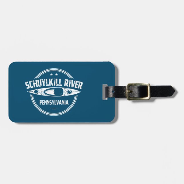 Schuylkill River, Pennsylvania Luggage Tag (Front Horizontal)