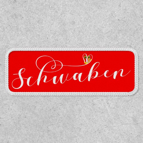 Schwaben Flag Heart Swabia Patch