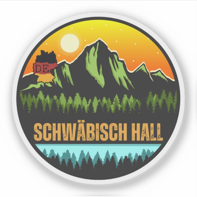 Schwäbisch Hall, Baden-Württemberg Germany Sticker (Front)