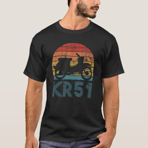 Schwalbe 2 Stroke Ddr Osten Suhl Motorcycle Kr51 T_Shirt