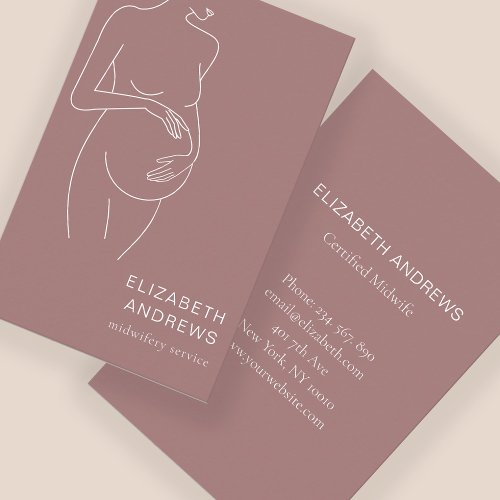 Schwangere schlicht_moderne Visitenkarte Business Business Card