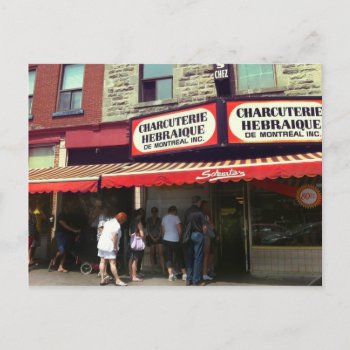 Schwartz's Deli  Montreal  Quebec Postcard by OutFrontProductions at Zazzle