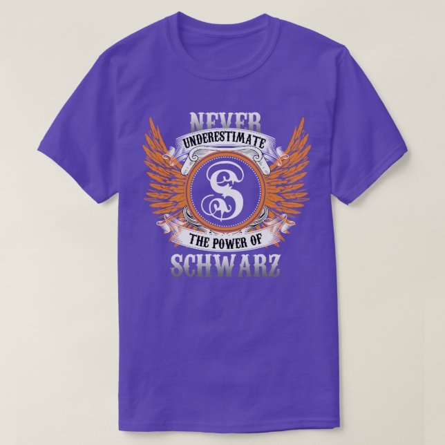 Schwarz Name Shirt Never Underestimate The Power O (Design Front)