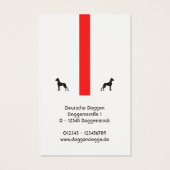 Schwarz rot mit Doggen (Back)