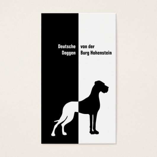 Schwarz weiß Imposant (Front)