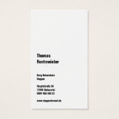 Schwarz weiß Imposant (Back)