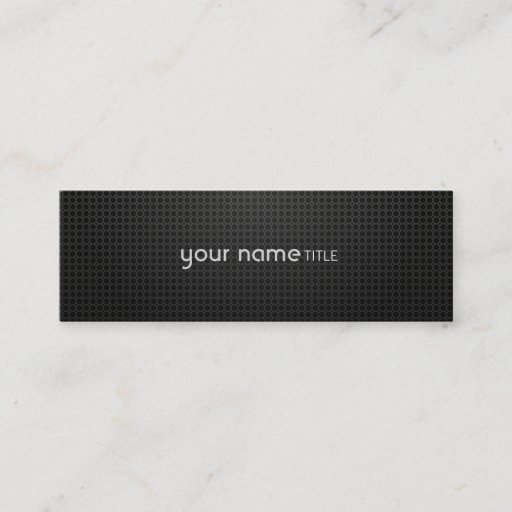 Customizable Schwarzen Kühlergrill Business Card