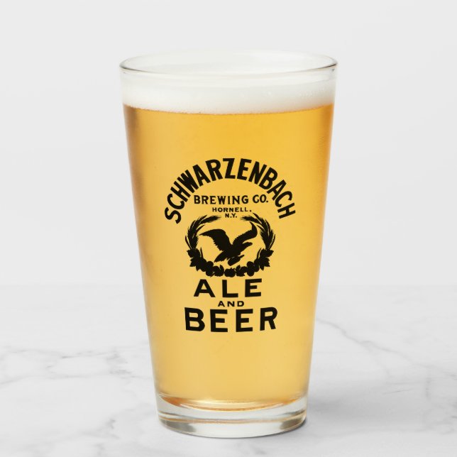 Schwarzenbach Brewing Co. Pint Glass (Front Filled)