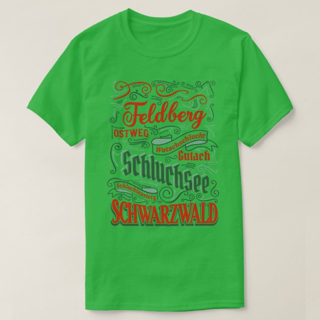 Schwarzwald Motiv zum Wandern 1 T-Shirt (Design Front)