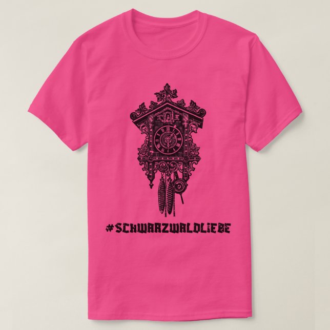 Schwarzwaldliebe Schwbisch Heimat Kuckucksuhr T-Shirt (Design Front)