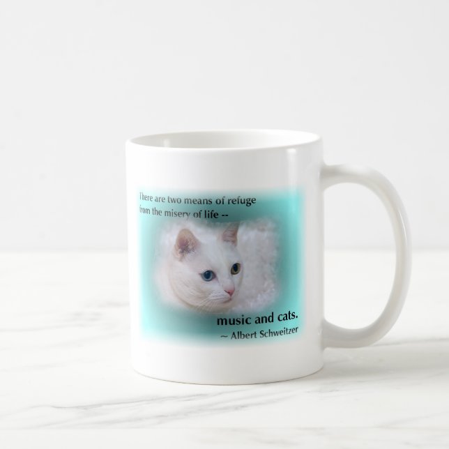 Schweitzer's Cat Coffee Mug (Right)
