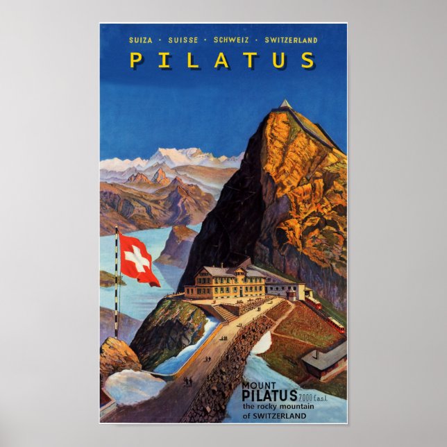 " Schweiz: 2022/heute - Pilatus Vintage Reise ...  Poster (Front)