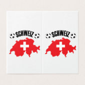 Schweiz Fussball Switzerland Map (Outside Unfolded)