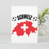 Schweiz Fussball Switzerland Map (Standing Front)