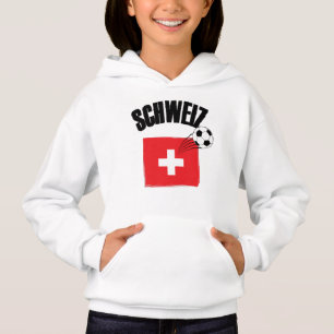 Schweiz Fussball Switzerland Soccer Flag Hoodie