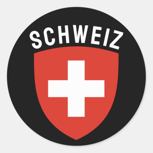 Schweiz German_speaking Switzerland Classic Round Sticker
