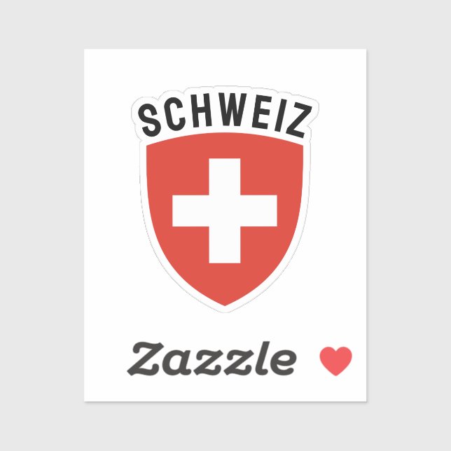 Schweiz (German-speaking Switzerland) Sticker (Sheet)
