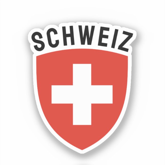 Schweiz (German-speaking Switzerland) Sticker (Front)