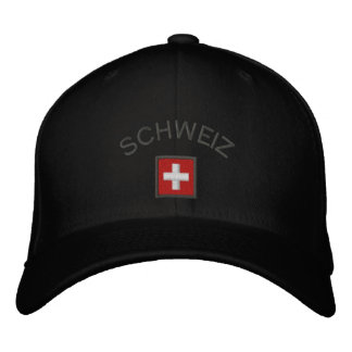 Schweiz Hat - Switzerland Cap With Swiss Flag